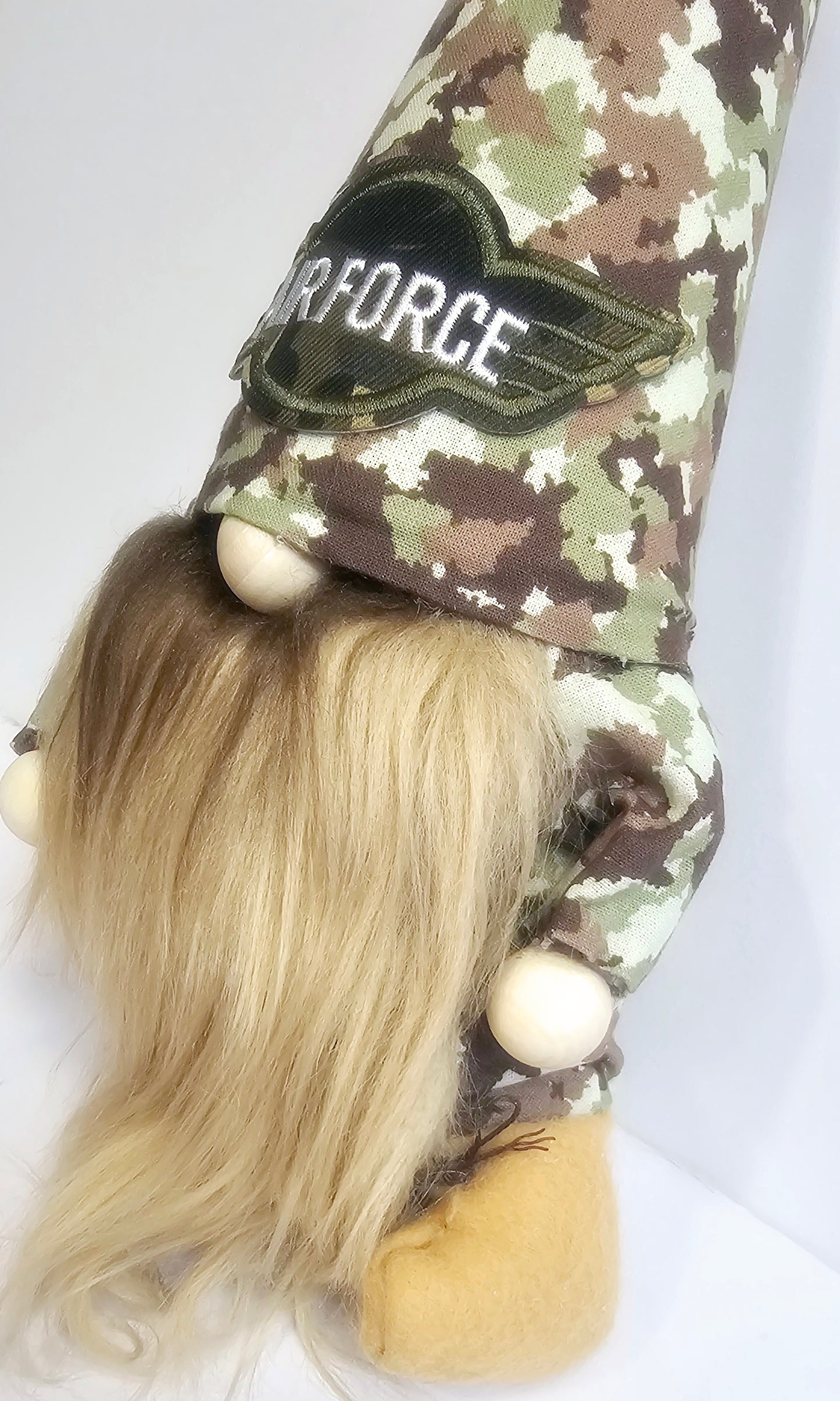 Military Tribute Gnome | Tiered Tray Decor | Shelf Sitter 15"