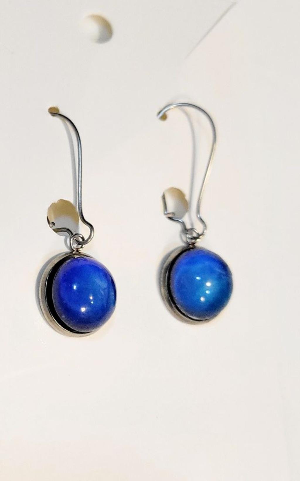 Trending Mood balancing comfort jewelry dangle latch back earrings artisan made