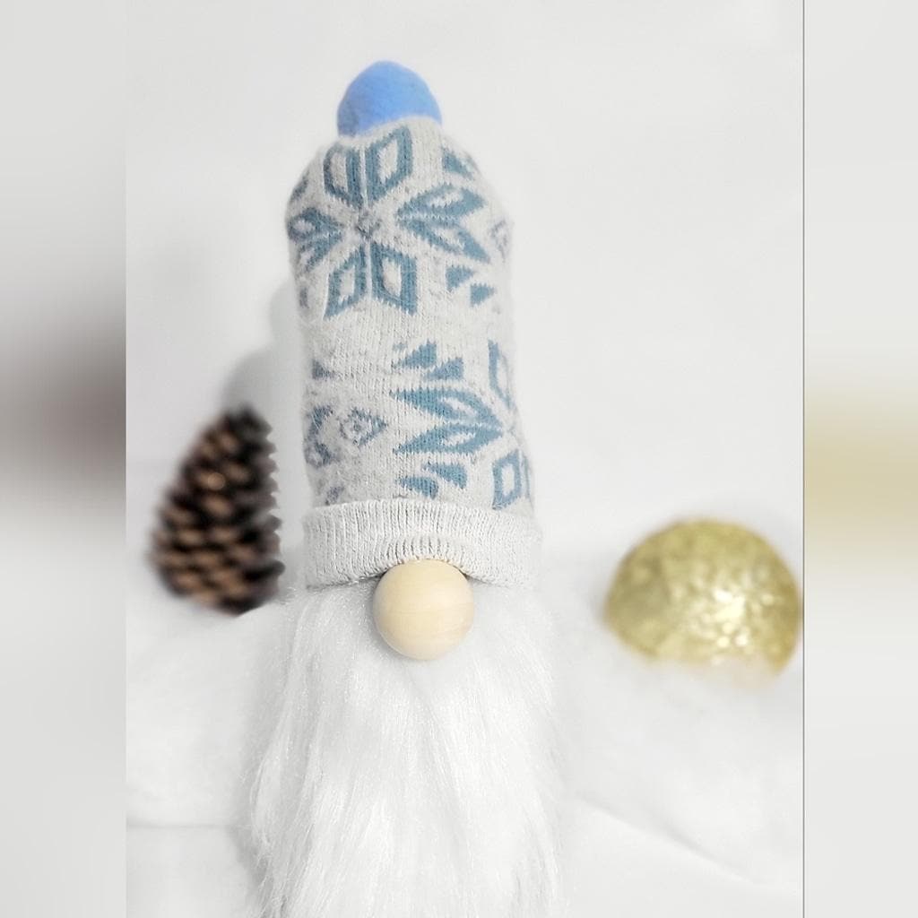Christmas snowflake sock gnome hand crafted