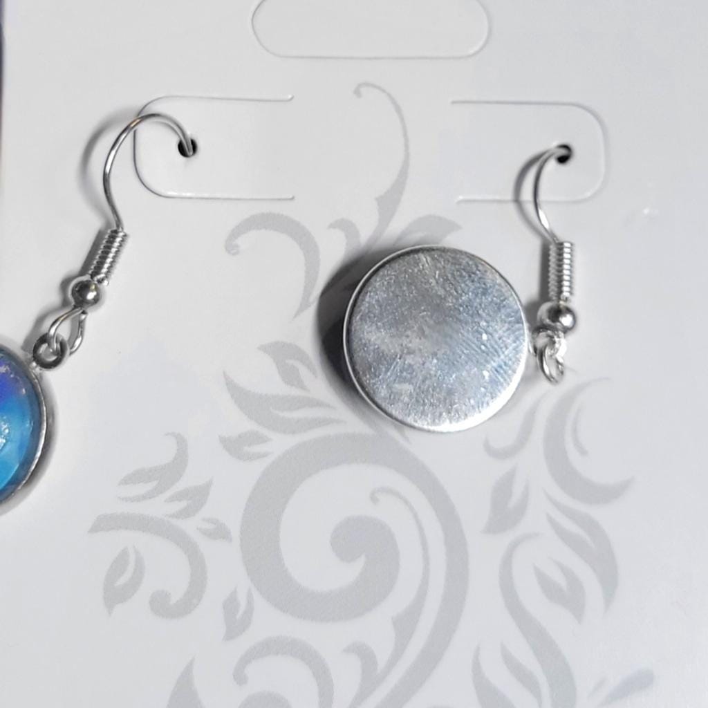 Artisan marbled dangle drop earrings