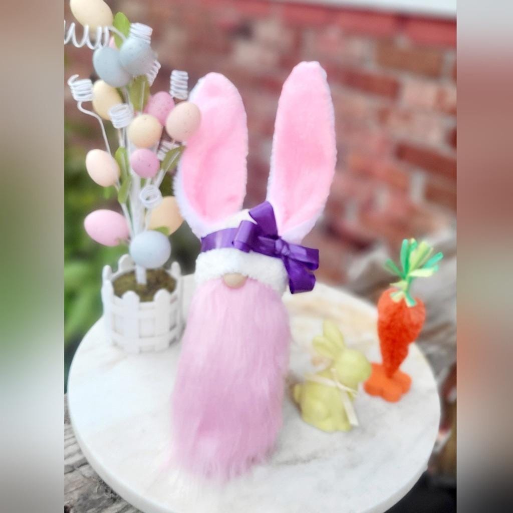 Easter Bunny Gnome Decor 15"