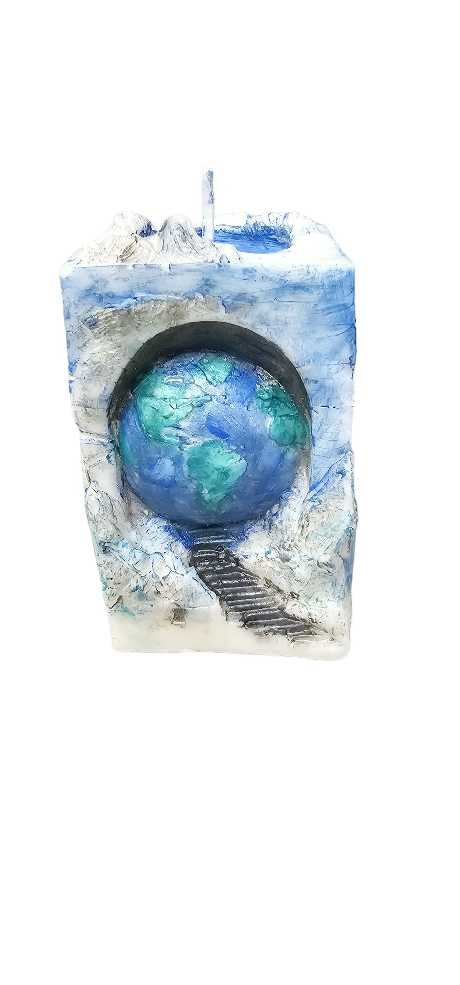 Where Worlds Collide – Solitude at Twilight Pillar Candle