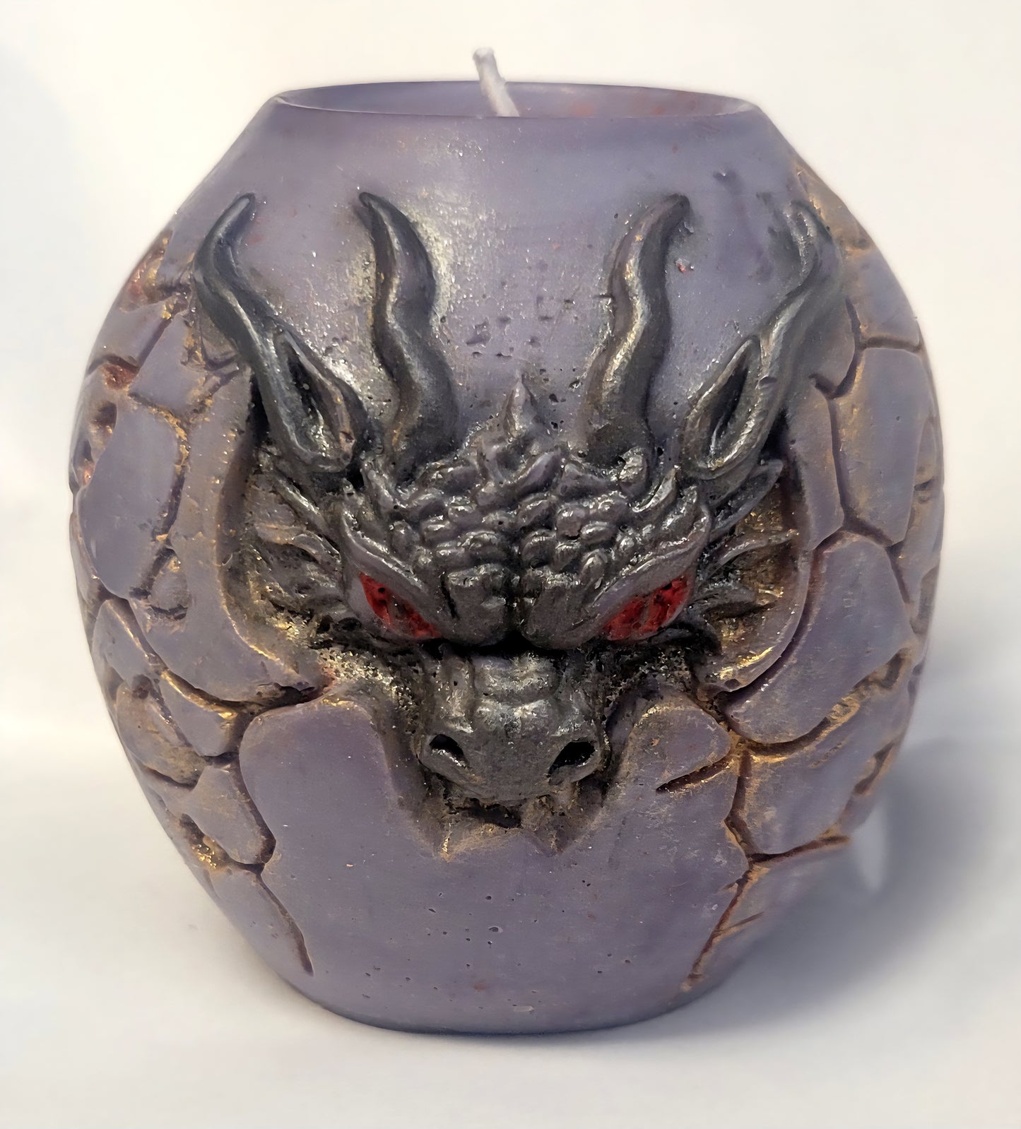 Dragon Egg Vegan Soy Wax Novelty Pillar Candle, 13.3 oz, Where Worlds Collide