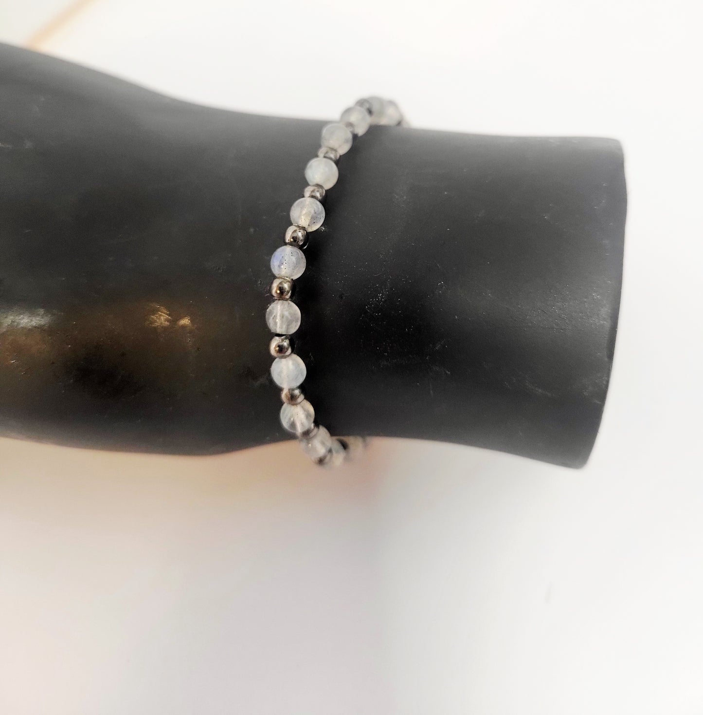 Beaded Bracelet - Natural Gemstones 4mm Dainty