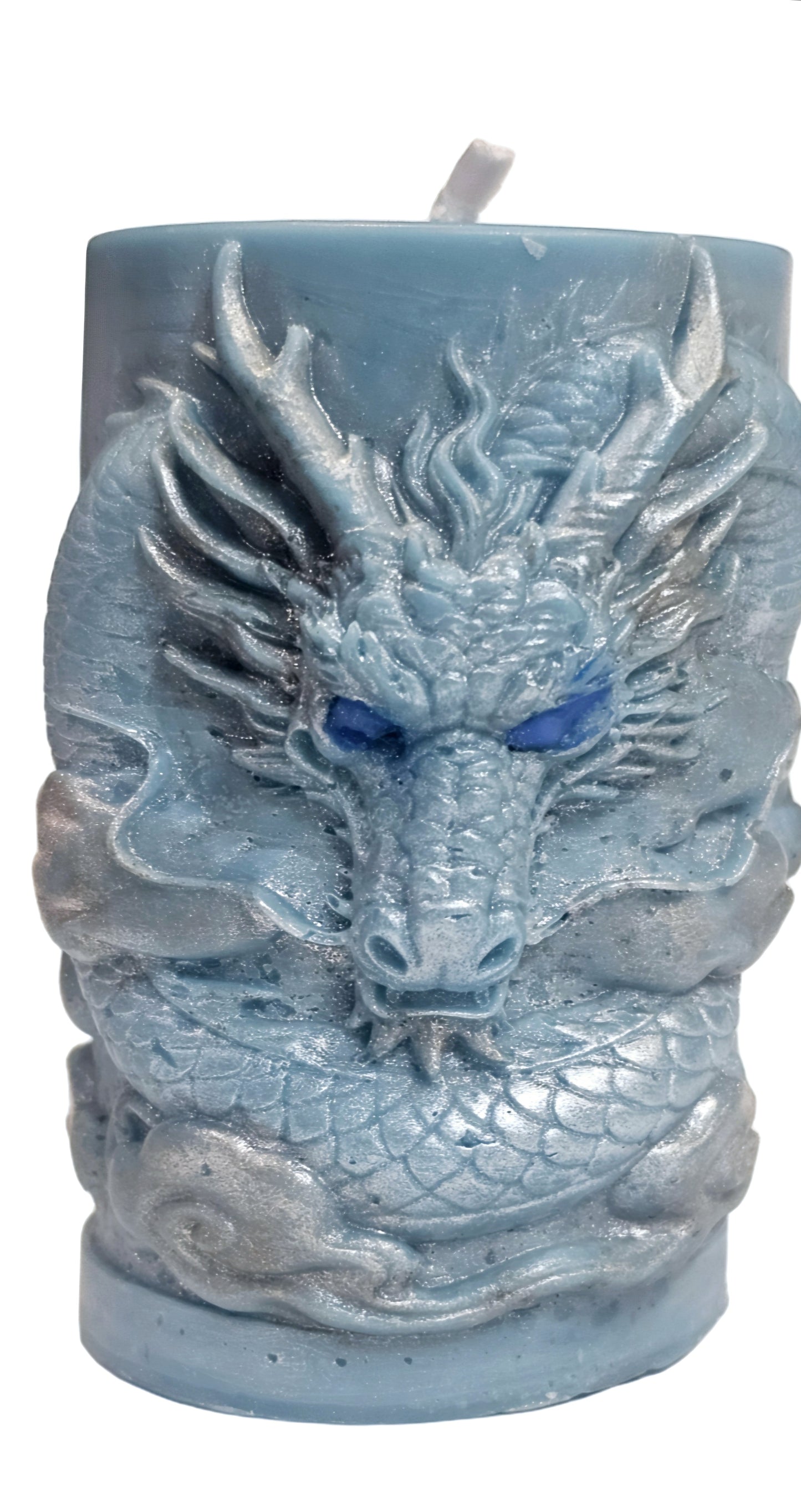 Smoking Dragon Novelty Candle, High-Detail Soy & Pillar Blend, Handmade JK Treasures, Where Worlds Collide, 5.73 oz