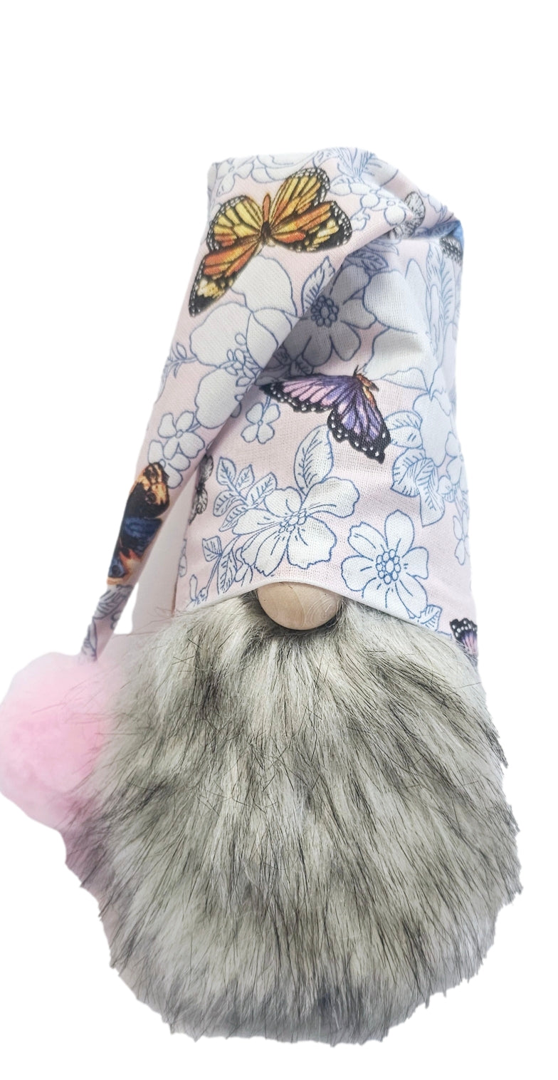 Butterfly Gnome Tiered Tray Decor Shelf Mantal Sitter