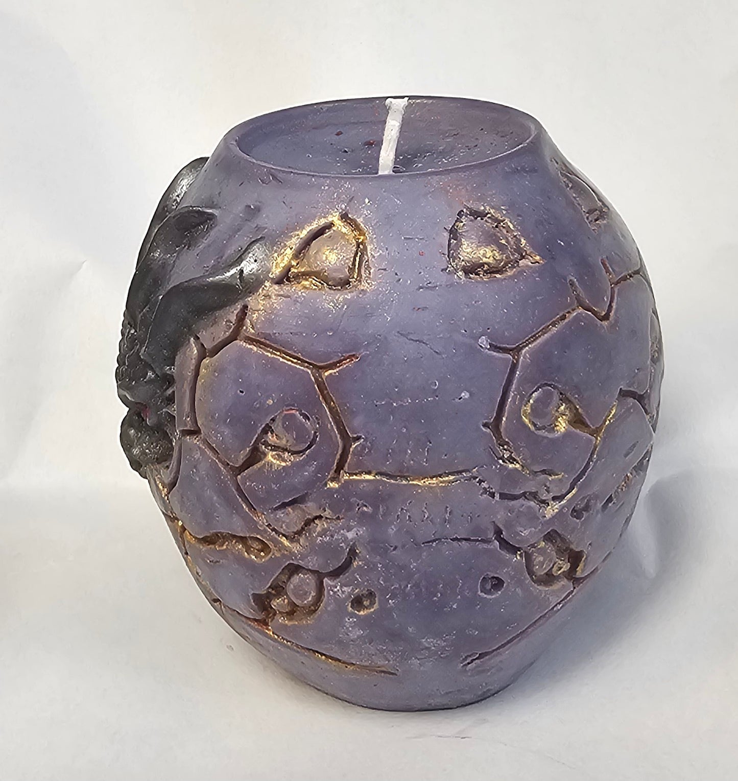 Dragon Egg Vegan Soy Wax Novelty Pillar Candle, 13.3 oz, Where Worlds Collide