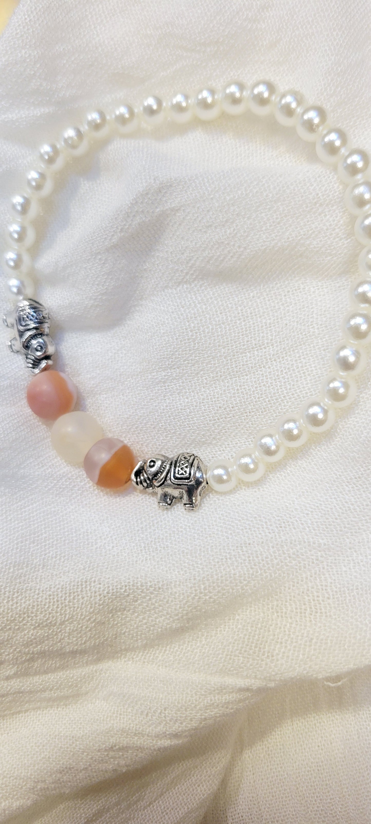 Gemstone Intention Beaded Bracelet With 4 Crystals & Intent Card| Metaphysical Healing