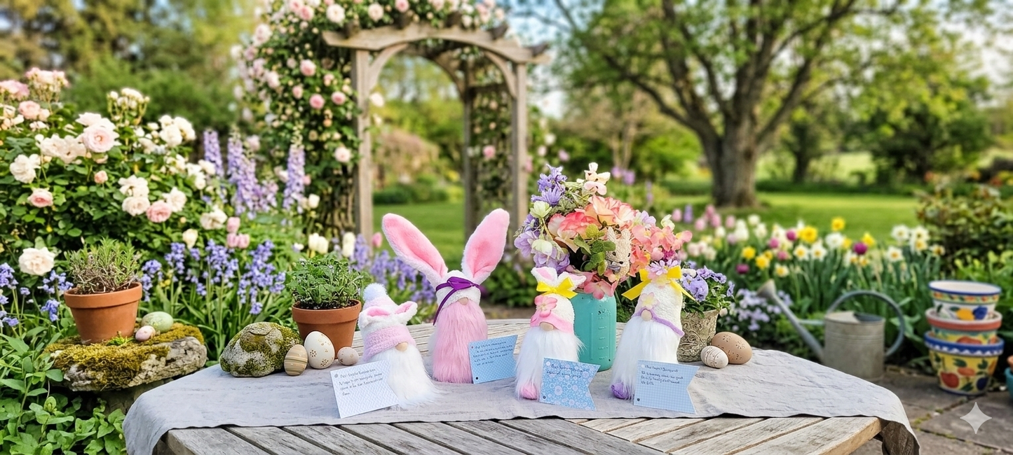 Easter Bunny Spring Time Gnome