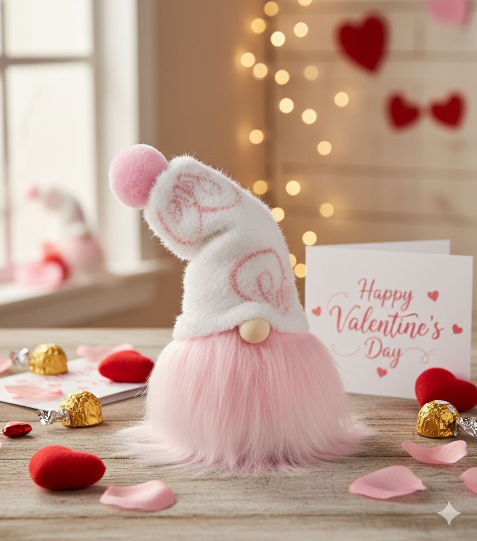 Valentine's Day Gnome Gift Shelf Sitter Home Decor