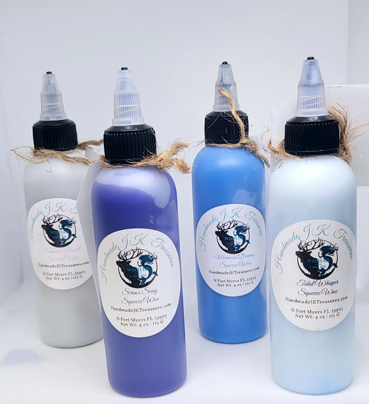 4 oz Vegan Soy Wax Squeeze Wax For Wax Warmers |Squeezy Wax | Coastal | Floral | Mountain