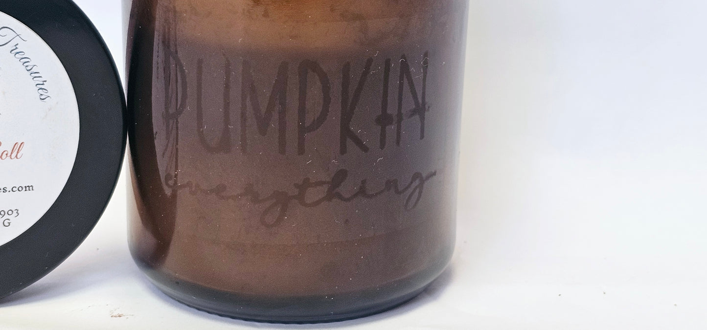 Pumpkin Roll with Cream Cheese Frosting Vegan Soy Wax Candles