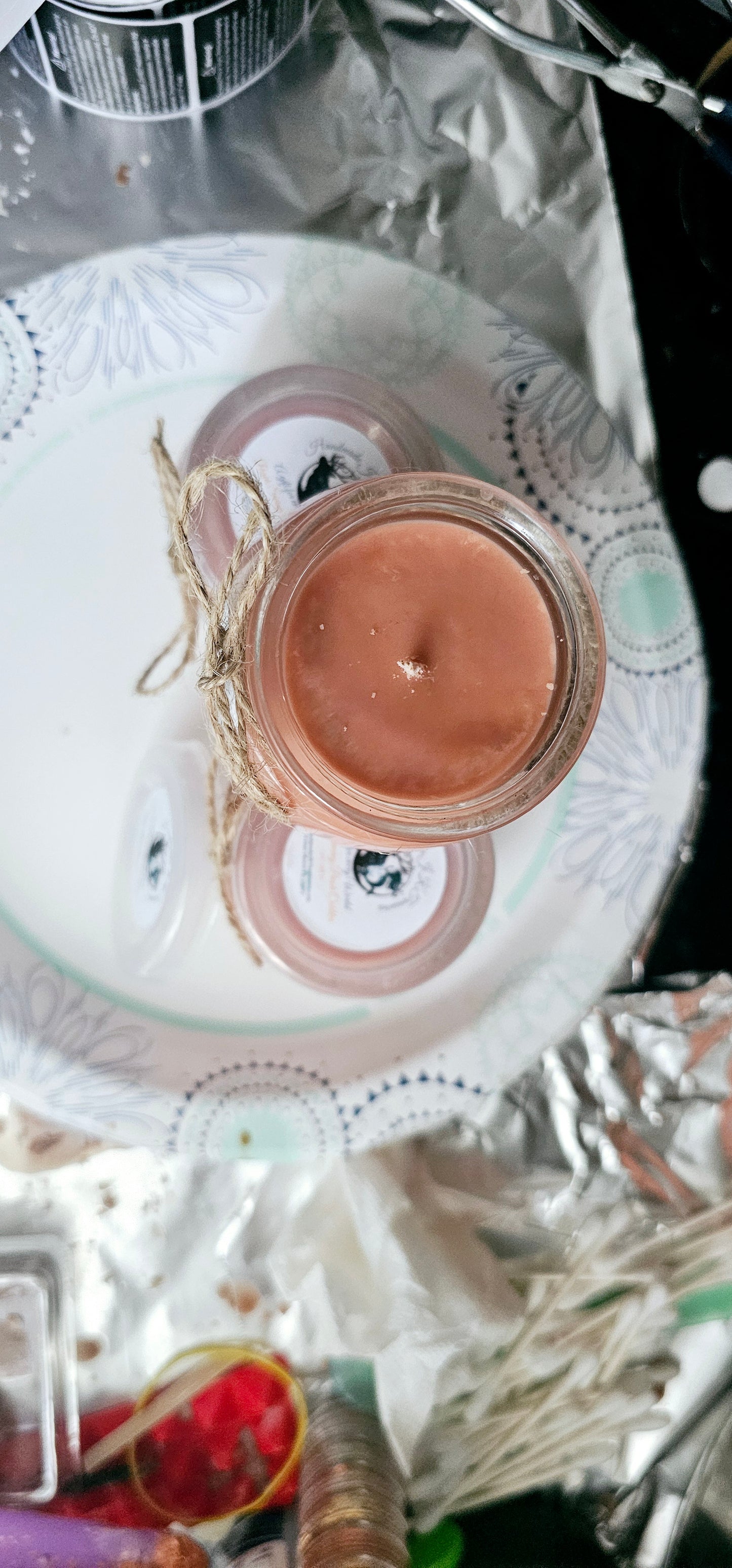Porch Swing Peach Cobbler Vegan Soy Wax Candle 7 oz