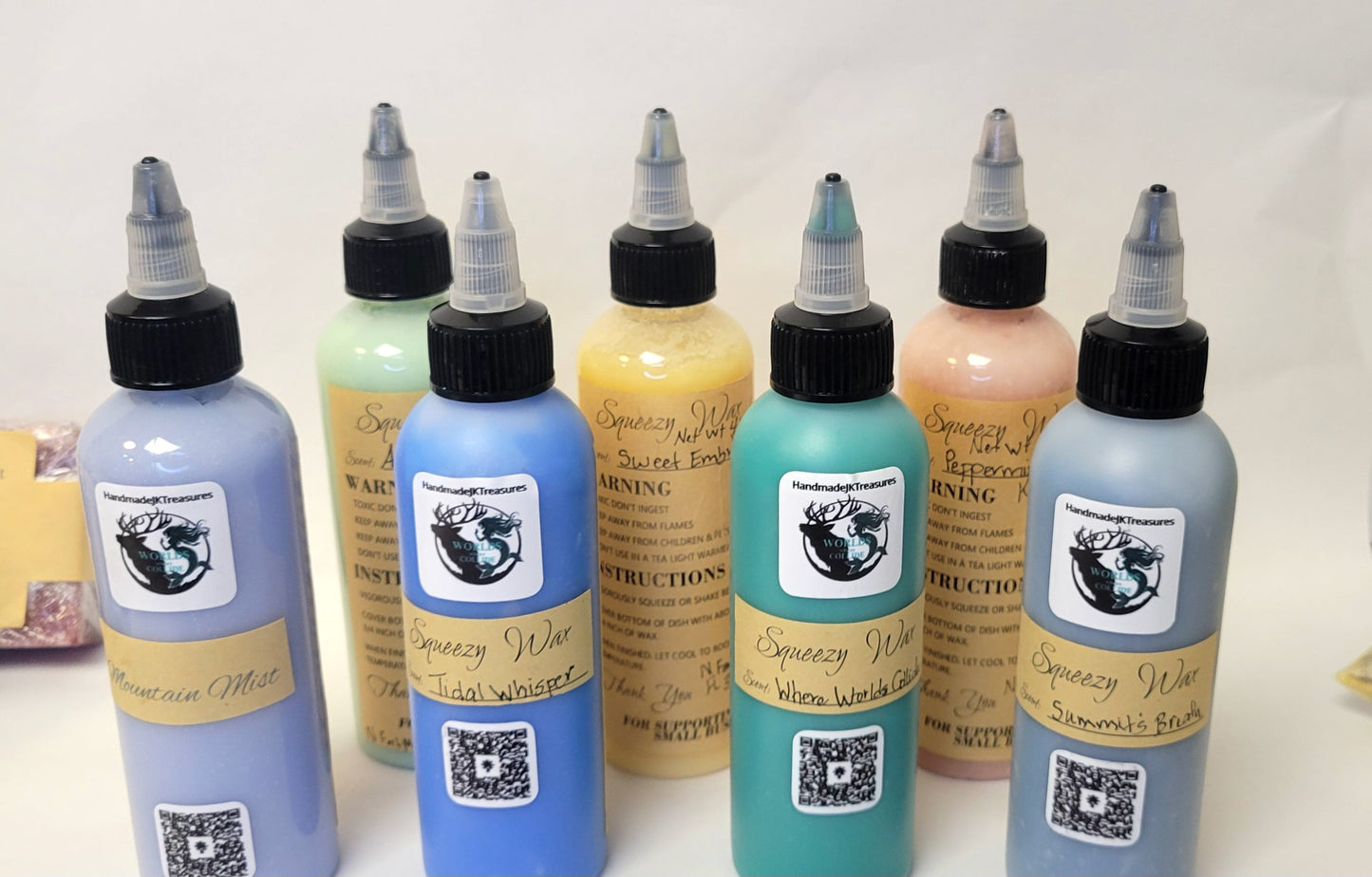4 oz squeeze wax bottles Where Worlds Collide 