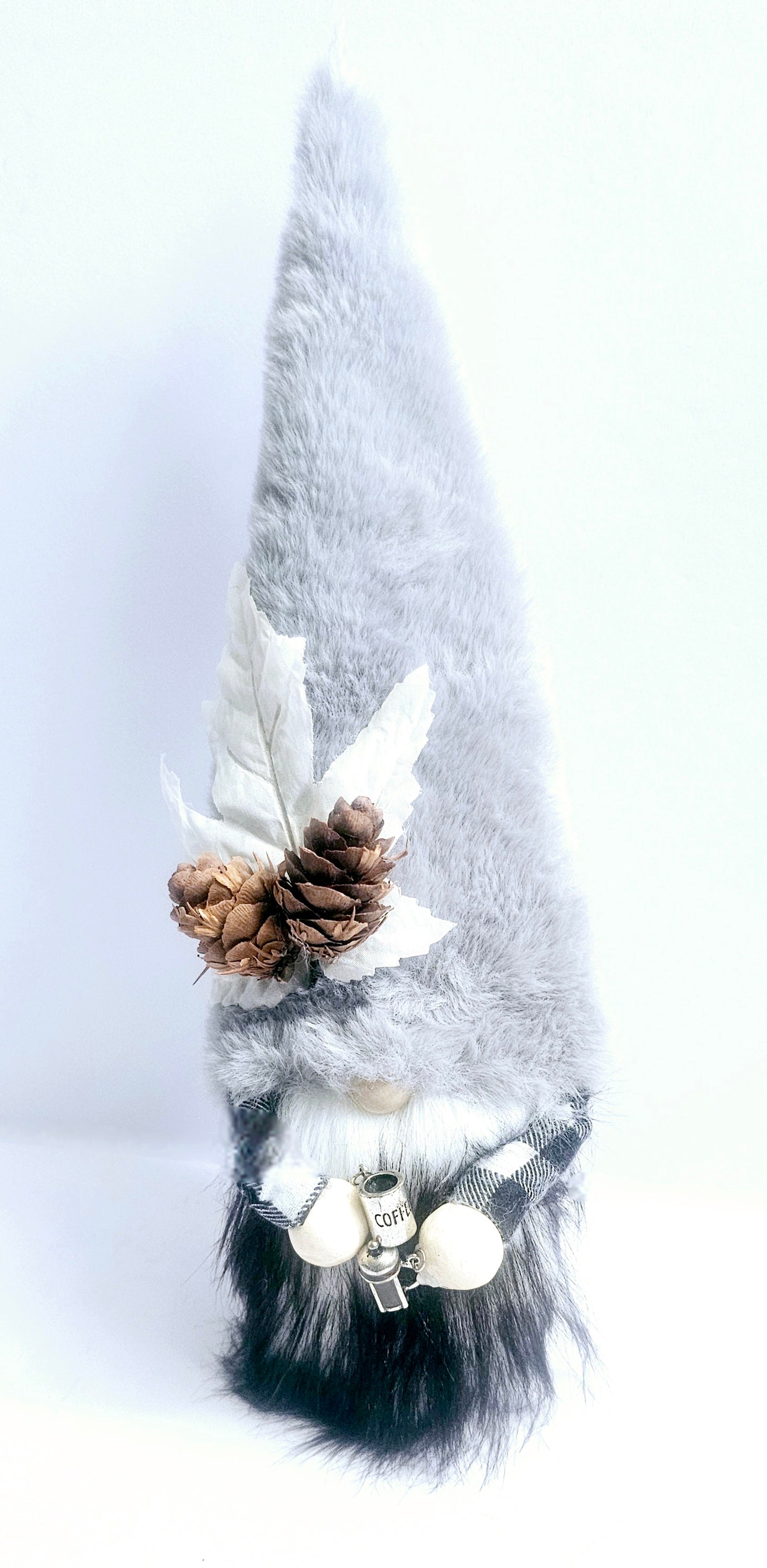 Scented Mountain Gnome, Coffee Gnome, OOAK, Coffee Bar Decor, Tiered Tray Decor, Shelf Sitter