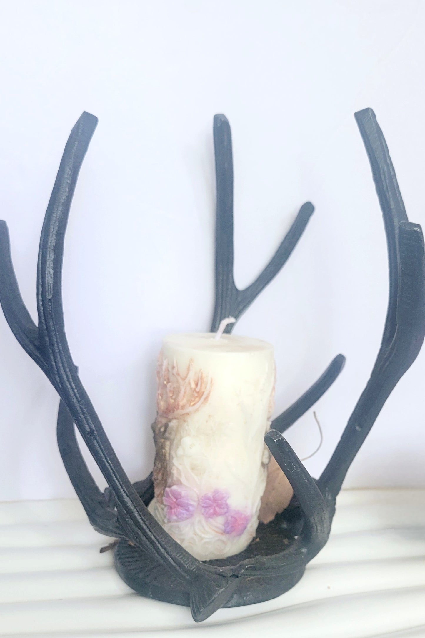 Elk Pillar Vegan Soy Wax Candle Mountain Mist 8 OZ