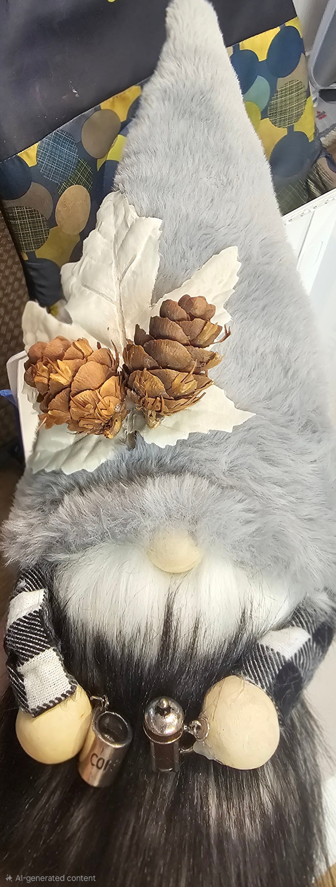 Scented Mountain Gnome, Coffee Gnome, OOAK, Coffee Bar Decor, Tiered Tray Decor, Shelf Sitter