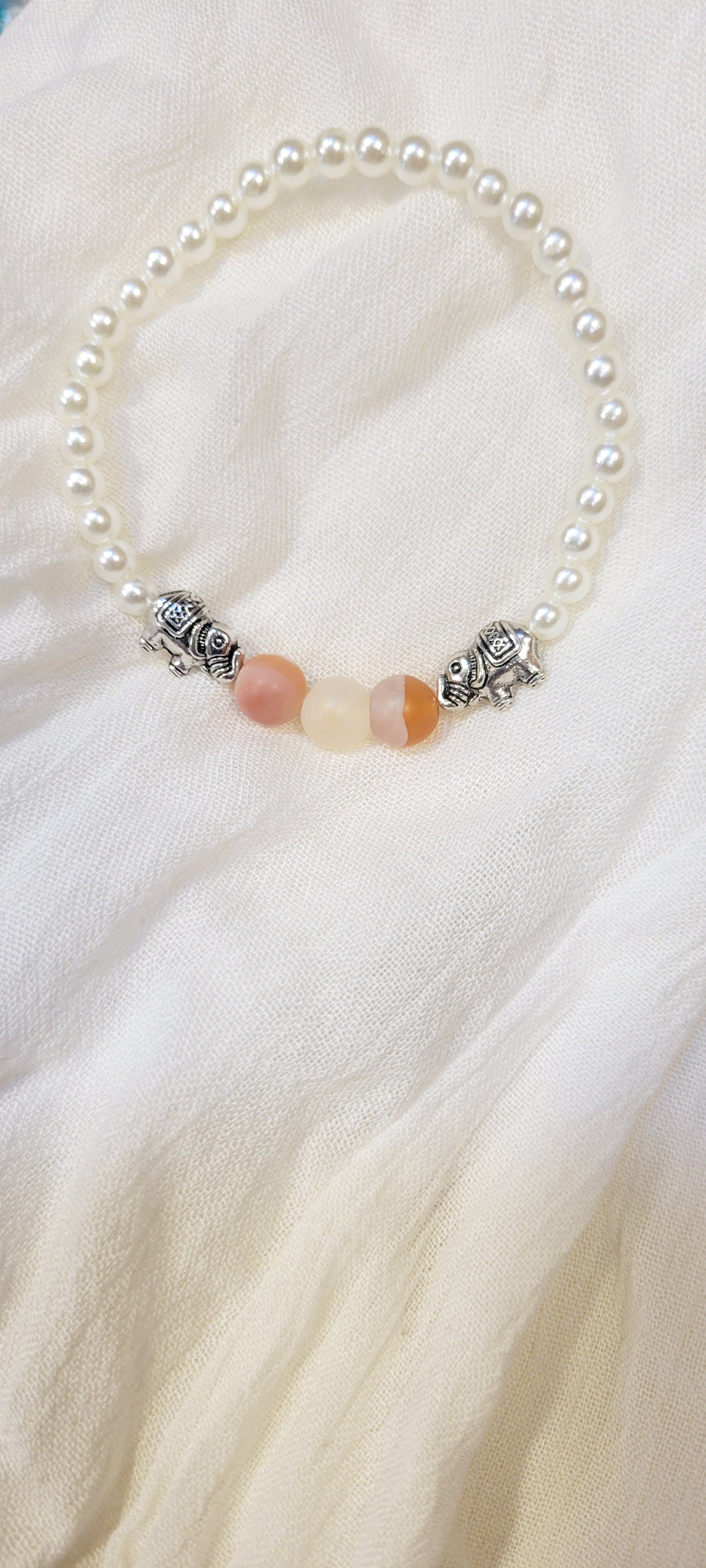 Gemstone Intention Beaded Bracelet With 4 Crystals & Intent Card| Metaphysical Healing