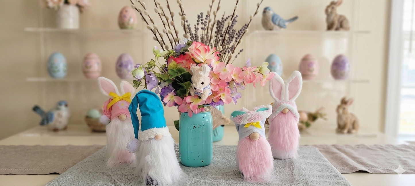 Easter Bunny Gnome Decor