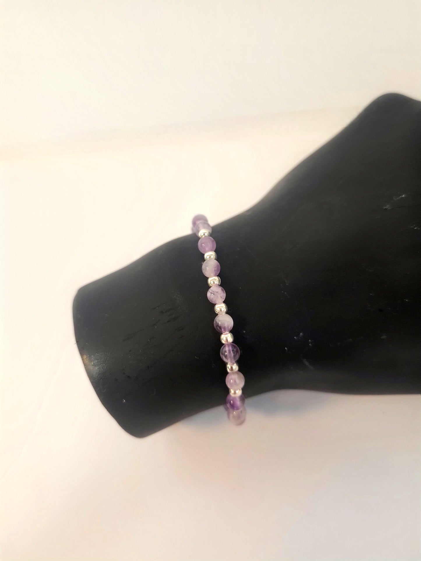 Beaded Bracelet - Natural Gemstones 4mm Dainty