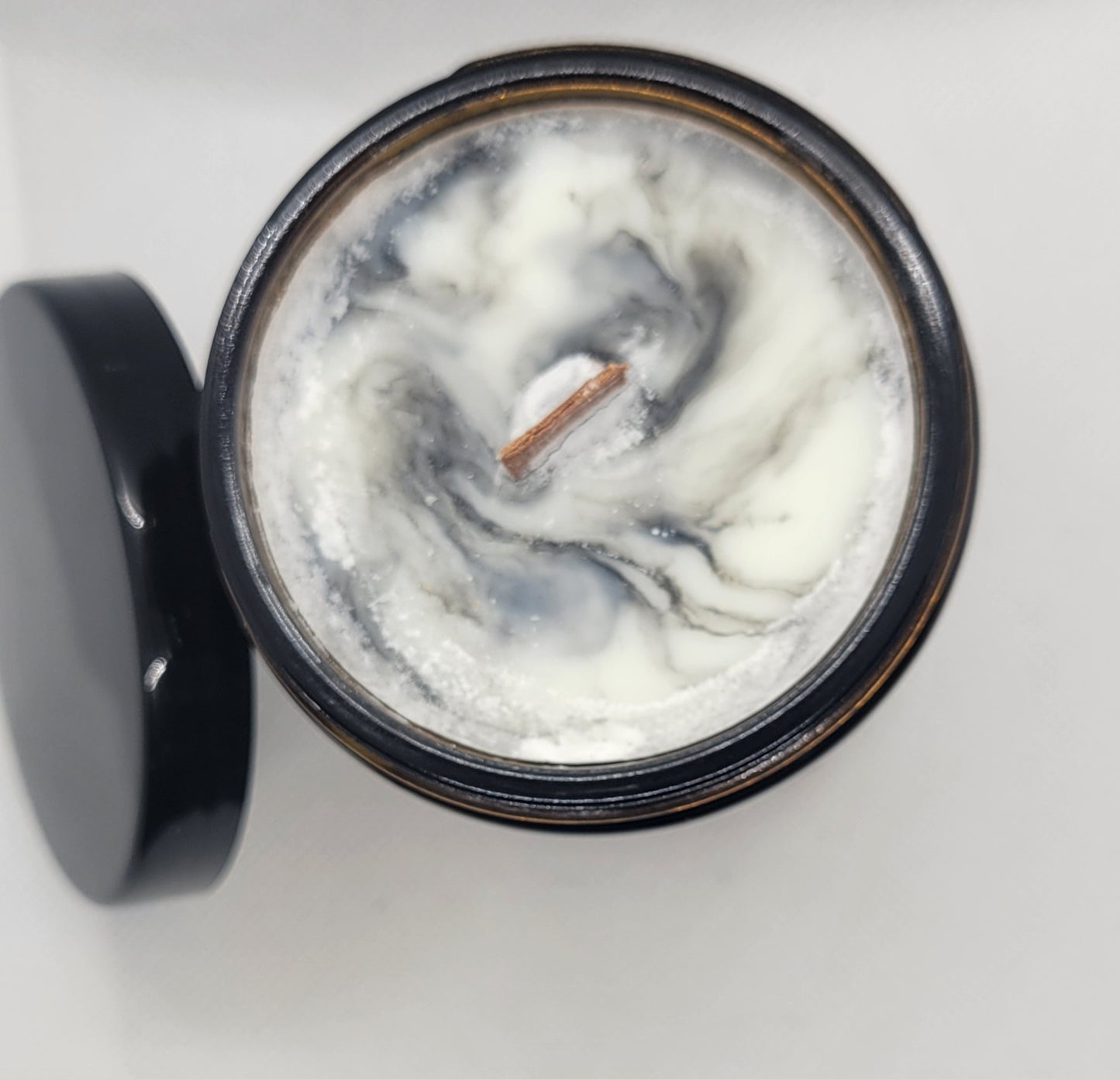 Artisan 8 oz Vegan Soy Wax Candle | With Crackling Wood Wick | Crisp Air & Woodsy Mist | Summit's Breath