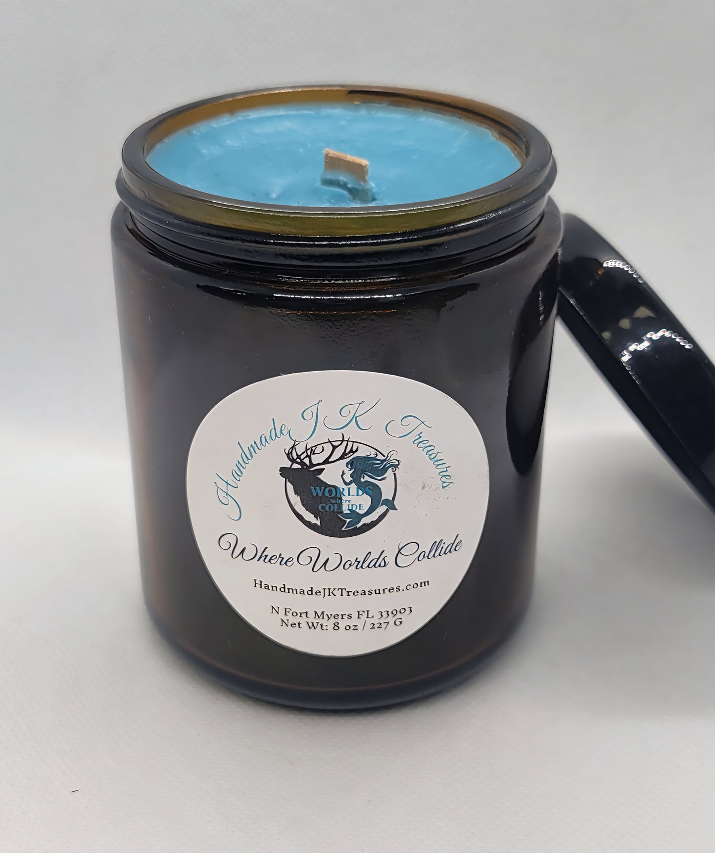 Artisan 8 oz Soy Wax Candle | Mountain Meets Ocean| Where Worlds Collide