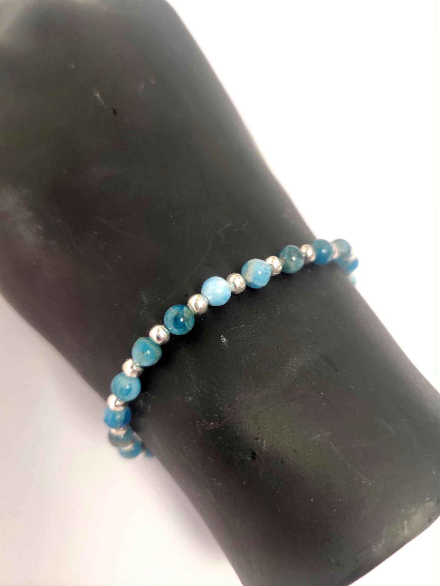 Beaded Bracelet - Natural Gemstones 4mm Dainty