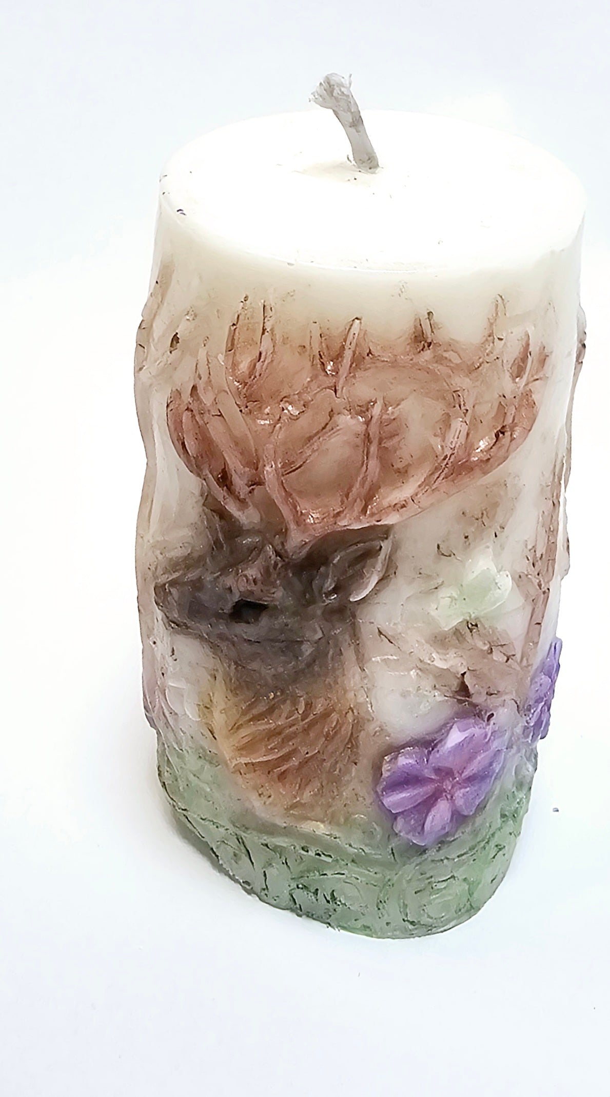 Elk Pillar Vegan Soy Wax Candle Mountain Mist 8 OZ